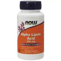 Пищевая добавка Альфа-липоевая кислота с витаминам C и E, 100 мг Now Foods Alpha Lipoic Acid 120 шт