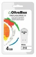 Флешка OltraMax 210 4GB White