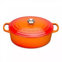 LE CREUSET Чугунная эмалированная утятница овальная, объем: 6,3 л, размер: 31 см, материал: чугун, цвет: оранжевый 21178310902430