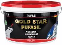 Пуфас Goldstar Пуфасил база A белая краска фасадная силиконовая (10л) / PUFAS Gold Star Pufasil base A краска фасадная силиконовая (10л)
