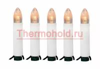 Гирлянда новогодняя "Свечи LED" 6 м, 30 диодов, цвет теплый белый