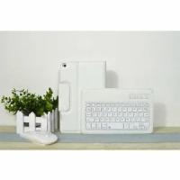Клавиатура с чехлом для HuaWei MediaPad T1 8.0 S8-701U S8-701W съёмная беспроводная Bluetooth-клавиатура белая кожаная + русские буквы