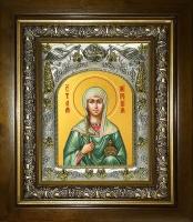 Икона Миропия Хиосская мученица, 14х18 см, в окладе и киоте