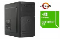 Игровой компьютер TopComp MG 5712473 Mini-Tower/AMD Ryzen 5 2600/8 ГБ/240 ГБ SSD+2 ТБ HDD/NVIDIA GeForce GT 1030/ОС не установлена черный