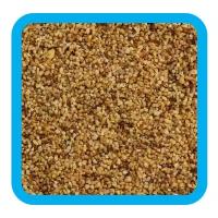 Грунт аквариумный (натуральный речной песок, светло-коричневый меланж), фракция 2-4 мм, 2 кг