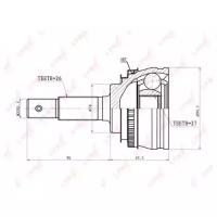 комплект шруса наружный, CO7584A LYNXauto CO-7584A