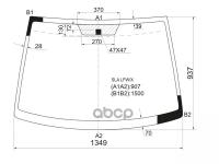 Стекло Лобовое Honda Airwave/Partner 05-10 XYG арт. SLA LFW/X