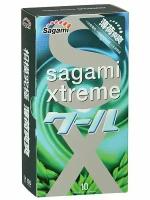 Sagami Презервативы Sagami Xtreme Mint с ароматом мяты - 10 шт