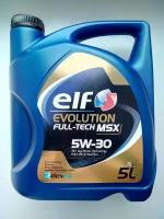 ELF Масло Моторное Синтетическое 5 Л. Elf Evolution Full-Tech Msx 5W-30, Acea C3, Api Sn, Cf, Vw 505 01, Vw 502 00, Mb 229.52