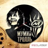 Часы из виниловой пластинки Мумий Тролль RED-889837