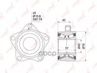 Подшипник Ступицы Lynxauto Wb-1007 LYNXauto арт. WB-1007