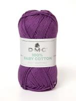 Пряжа "DMC" 382 Baby Cotton 100% хлопок 50 г 106 м ± 2 м 756 фиолетовый