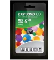 Карта памяти EXPLOYD MicroSDHC 4GB Class4