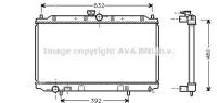 AVA MT2111 Радиатор охлаждения Mitsubishi Carisma