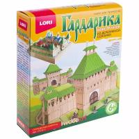 Конструктор из деревянной соломки Lori "Гардарика. Городские ворота", от 6-ти лет, картонная коробка