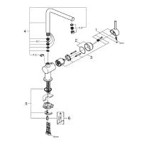 Смеситель для кухни Grohe Minta хром с высоким изливом однорычажный (31375000)