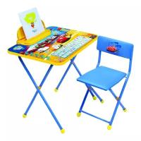 Комплект детский "DISNEY 2" тачки стол С пеналом + стул (мягк. Сиденье) Д2Т
