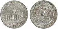 США, 50 центов 1946 год, 100 лет штату Айова