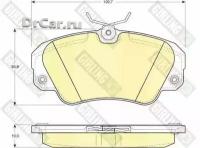 GIRLING Колодки тормозные OPEL OMEGA A/OMEGA B/SENATOR B передние