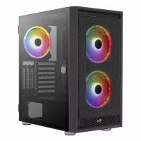 Корпус ATX Aerocool Graphite-G-BK-v2, Midi-Tower, без БП, черный [accm-pb24033.11]