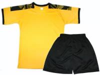 Футбольная форма: Форма футбольная. Цвет жёлто-чёрный. Размер 46. артикул 00294 (Размер: 46)