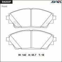 Колодки тормозные ADVICS дисковые, арт. SN203P