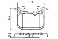 Колодки тормозные BMW 1 F20/F21/3 F30 11- передние BOSCH 0986494674