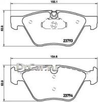 BREMBO Колодки тормозные передние