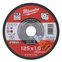 Отрезной диск по металлу PRO+ (1шт) MILWAUKEE SC 41 / 125 x 1 x 22.2 мм