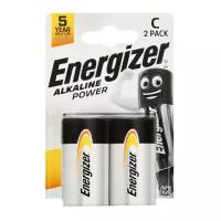 Батарейки Energizer Батарейка алкалиновая Energizer +PowerSeal, С, LR14-2BL, 1.5В, блистер, 2 шт