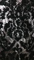 Ткань Пайетки чёрные с бархатным напылением Италия