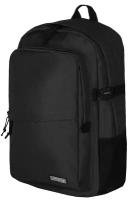 Рюкзак / Life Тotem / 8028 Однотонный городской рюкзак 45х17х32 см / чёрный / (One size)