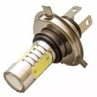 SKYWAY Автолампа диод H4 12V 4 SMD диодов 2-контактная с линзой Белая Ближний, (Производитель: SKYWAY S08201018)