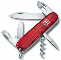 Швейцарский офицерский нож Victorinox Spartan (полупрозрачный красный) 91 мм, 12 функций 1.3603.T