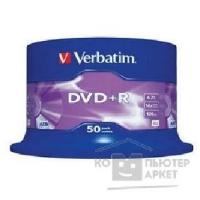 Verbatim Диски DVD+R 4.7Gb 16-х, 50 шт, Cake Box 43550