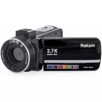 Видеокамера Rekam DVC-560 черный IS el 3 1080p SDHC+MMC Flash/Flash