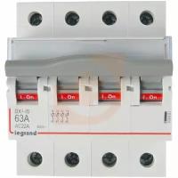 Выключатель Legrand 406481 разъединитель (рубильник) DX3 4П 63A