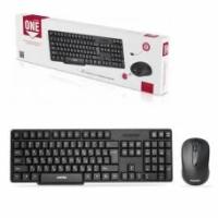 Комплект беспроводной (клавиатура + мышь) Smartbuy SBC-116377AG-K ONE черный