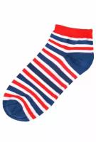 Носки / Street Socks / Полосатики / бело-красно-синий / (25-27 см)