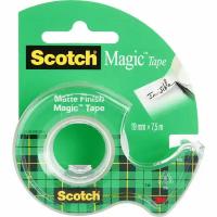 Клейкая лента канцелярская Scotch Magic прозрачная 19 мм х 7.5 м