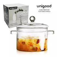 Кастрюля из стекла Unigood 1,9л