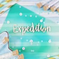 Чипборд Craftstory Надпись Expedition