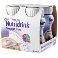 Nutridrink Compact / Нутридринк Компакт Файбер, с пищевыми волокнами, со вкусом кофе - жидкая смесь, 125 мл x 4 шт