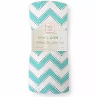 Пеленка детская тонкая SwaddleDesigns Маркизет Turquoise Chevron