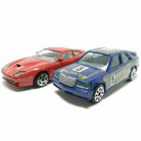 Модель Mercedes 190 Ferrari 550 Maranello масштаба 1:43, металл Bburago 4200mf