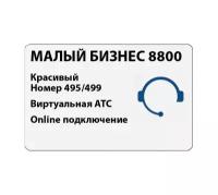 Сертификат на тариф Алло Инкогнито "Малый Бизнес 8800 Безлимитный" - Всероссийский номер 8800 и Виртуальная АТС в одном комплекте (online подключение)