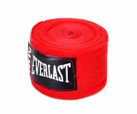 Бинт боксерский эластичный Everlast MMA, длина 2,54 м, цвет: красный