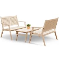 Комплект садовой мебели с диванами на 4 чел (Столик кофейный, 2 Скамейки)