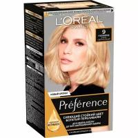 Краска для волос Loreal "Preference" 9 Голливуд Очень светло-русый