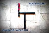 Зажим-струбцина 180° 250х300 мм для сварочного стола 3D-Weld D28 2-280625